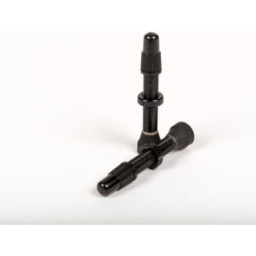 NoTubes Aluminium valve stem, pair, Presta, Black