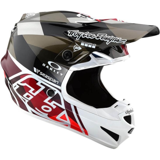TLD SE4 Youth Polyacrylite Helmet, Jet Orange/gray - Image 2