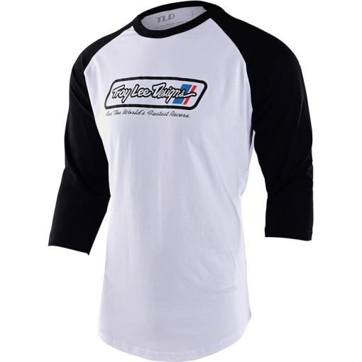 TLD Go Faster Raglan, White / Black