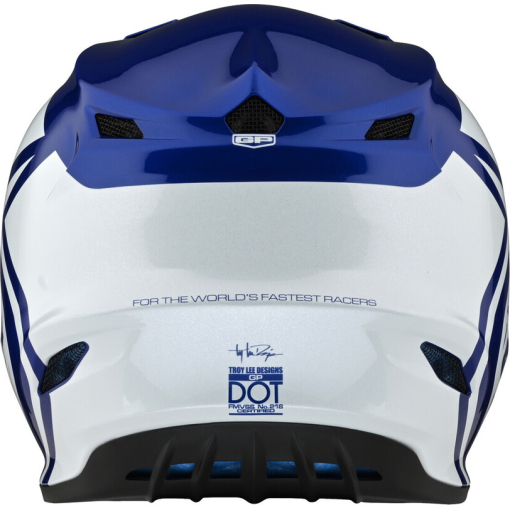 TLD GP Helmet, Overload Blue/White - Image 2