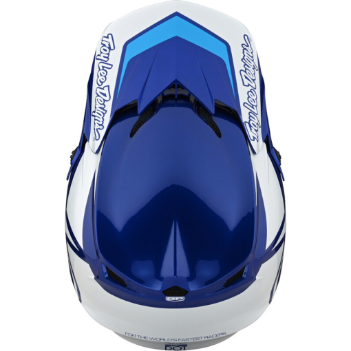 TLD GP Helmet, Overload Blue/White - Image 3