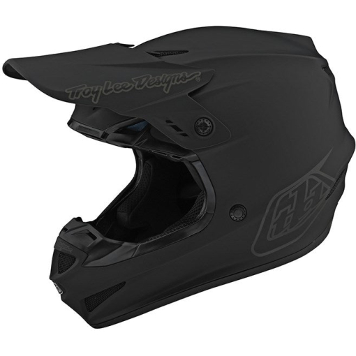 TLD GP Helmet, Mono Black