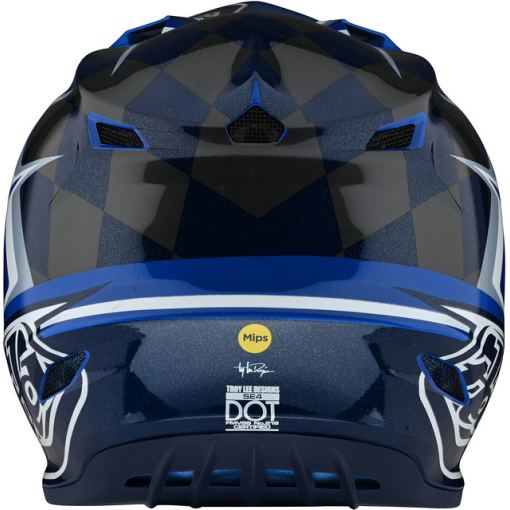 TLD SE4 Polyacrylite Helmet, warped Blue - Image 2