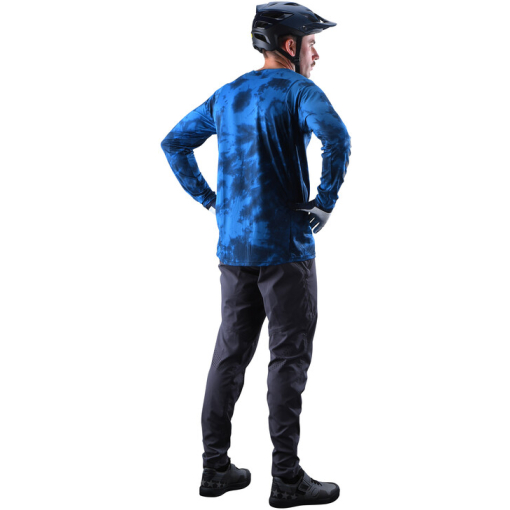 TLD Skyline LS Jersey, Tie Dye Slate Blue - Image 4