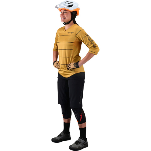 TLD Wmns Mischief Jersey, Pinstripe Honey - Image 3