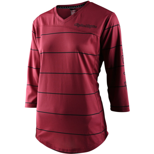 TLD Wmns Mischief Jersey, Pinstripe Elderberry