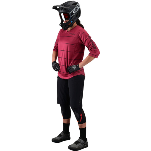 TLD Wmns Mischief Jersey, Pinstripe Elderberry - Image 4