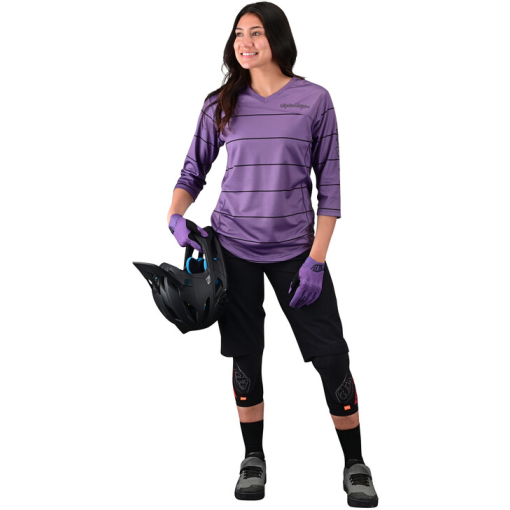 TLD Wmns Mischief Jersey, Pinstripe Orchid - Image 3
