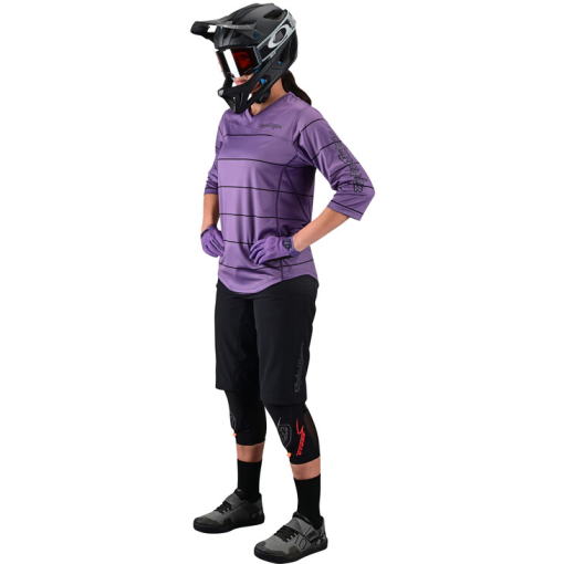 TLD Wmns Mischief Jersey, Pinstripe Orchid - Image 4