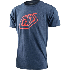 TLD Badge Tee, Navy Black Heather