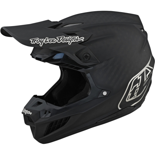 TLD SE5 carbon Helmet, stealth Black/chrome