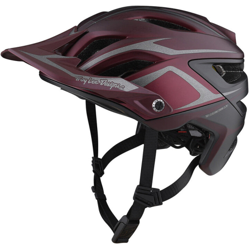 TLD A3 Mips Helmet, Jade Burgundy