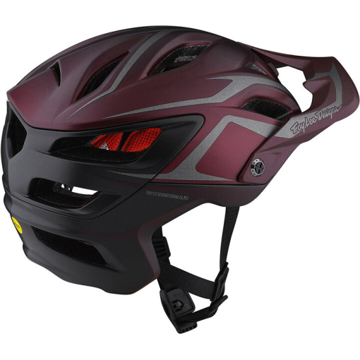 TLD A3 Mips Helmet, Jade Burgundy - Image 2