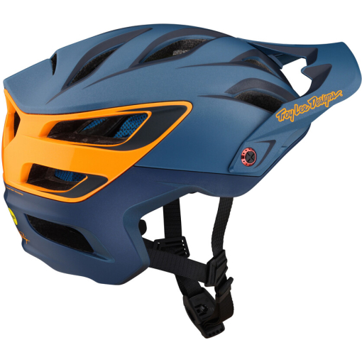 TLD A3 Helmet, Uno Blue - Image 3