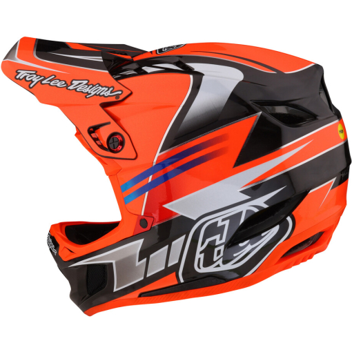 TLD D4 Carbon Helmet, Saber Red - Image 4