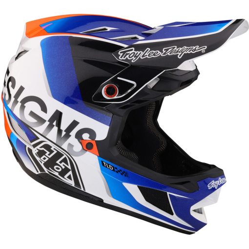 TLD D4 Composite Helmet, Qualifier White/Blue - Image 2