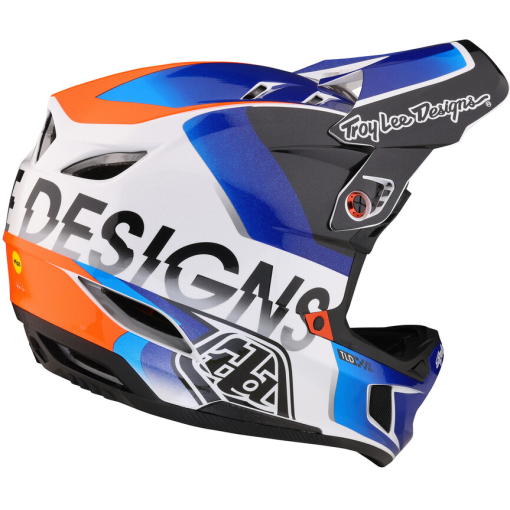 TLD D4 Composite Helmet, Qualifier White/Blue - Image 3