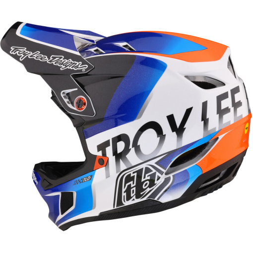TLD D4 Composite Helmet, Qualifier White/Blue - Image 4