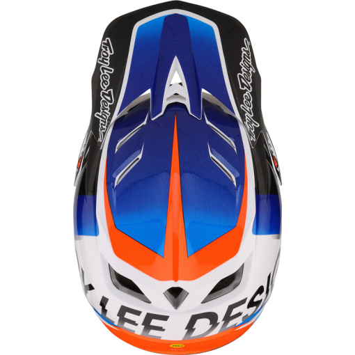 TLD D4 Composite Helmet, Qualifier White/Blue - Image 6