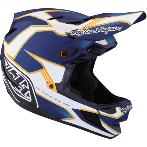 TLD D4 Composite Helmet, Matrix Blue - Image 2