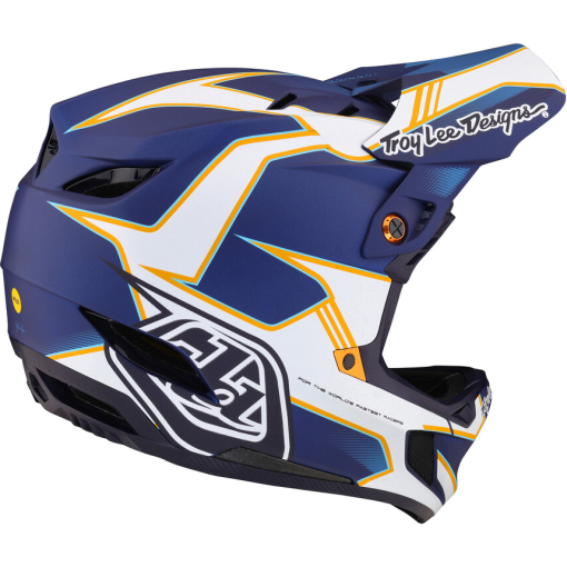 TLD D4 Composite Helmet, Matrix Blue - Image 3