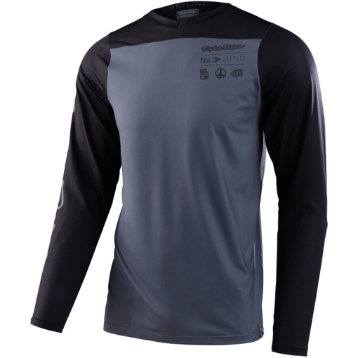 TLD Skyline Ls Jersey, Mono Charcoal