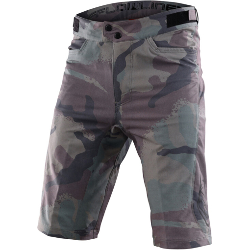 TLD Youth Flowline Short Shell, Camo Woodland