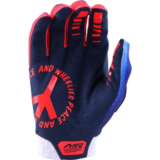 TLD Air Glove, Lucid White/Blue - Image 2