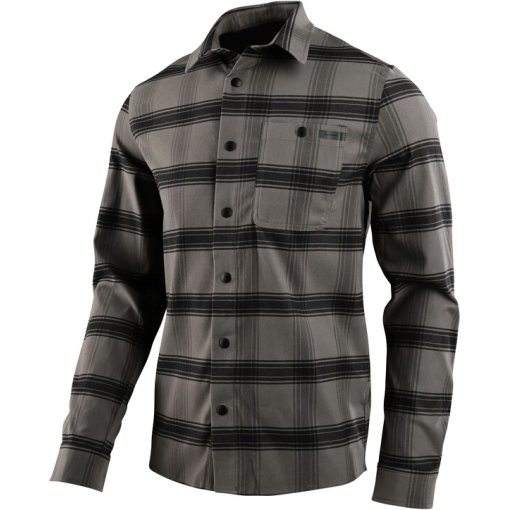 TLD Grind Flannel, Stripe Carbon