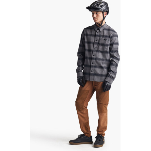 TLD Grind Flannel, Stripe Carbon - Image 3