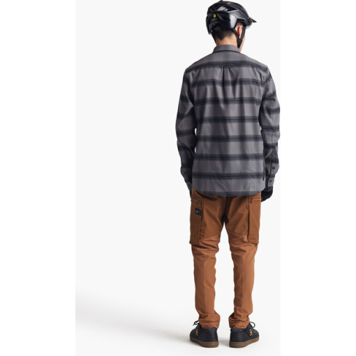 TLD Grind Flannel, Stripe Carbon - Image 4