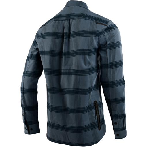 TLD Grind Flannel, Stripe Blue Mirage - Image 2