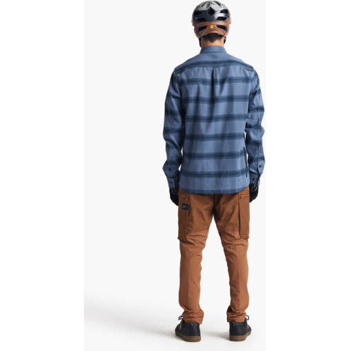 TLD Grind Flannel, Stripe Blue Mirage - Image 4