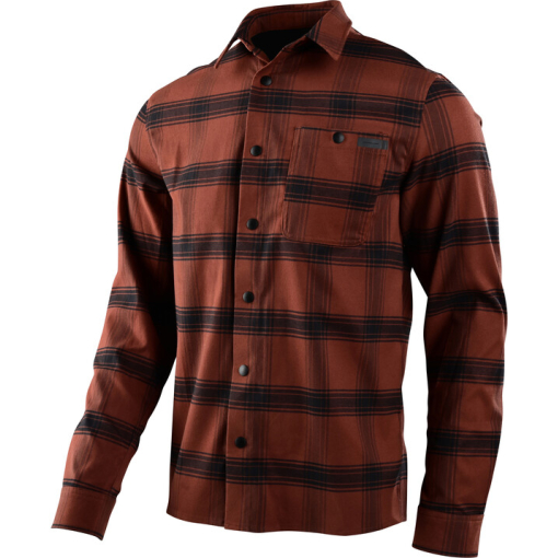TLD Grind Flannel, Stripe Russet