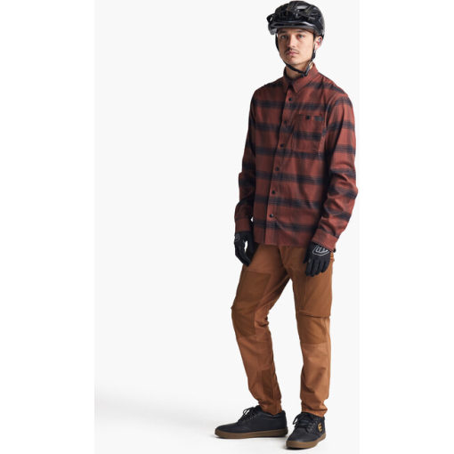 TLD Grind Flannel, Stripe Russet - Image 3