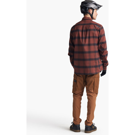 TLD Grind Flannel, Stripe Russet - Image 4