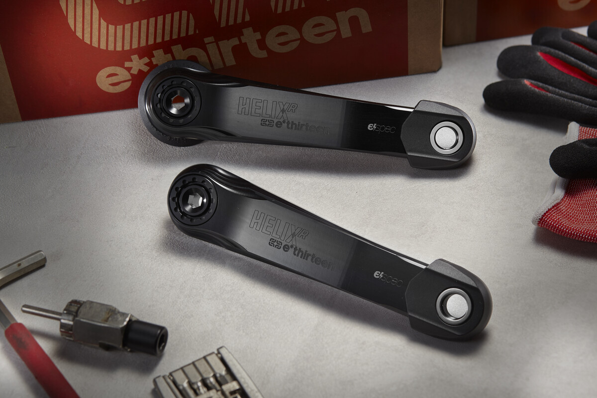 E13 Helix Race e*spec Alloy Cranks, Black - Image 3