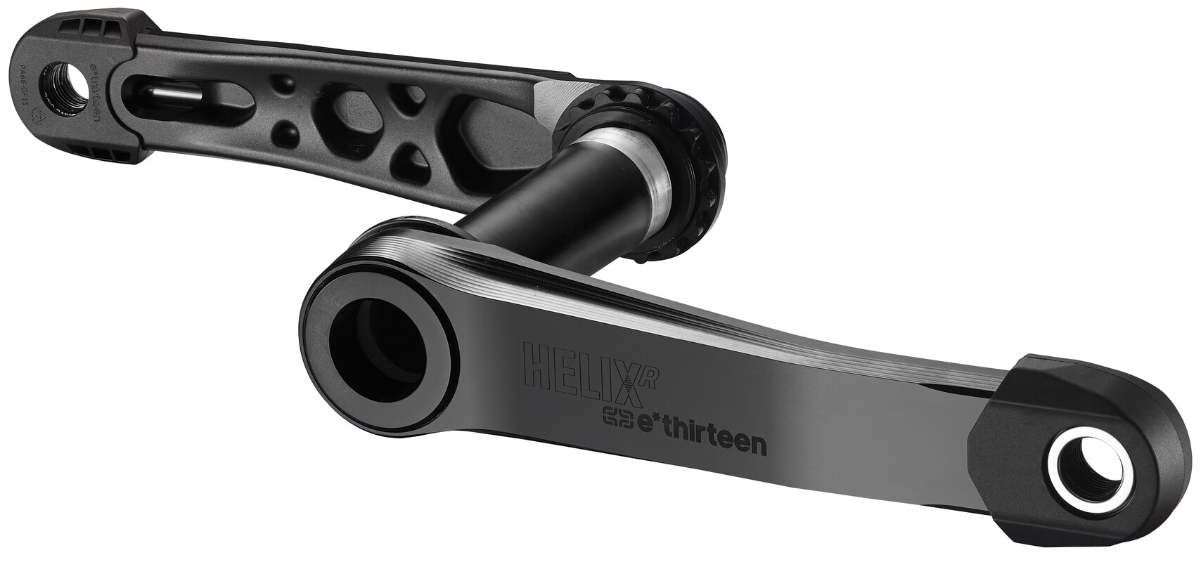 E13 Helix R Crank, 73mm, 30mm axle, Black