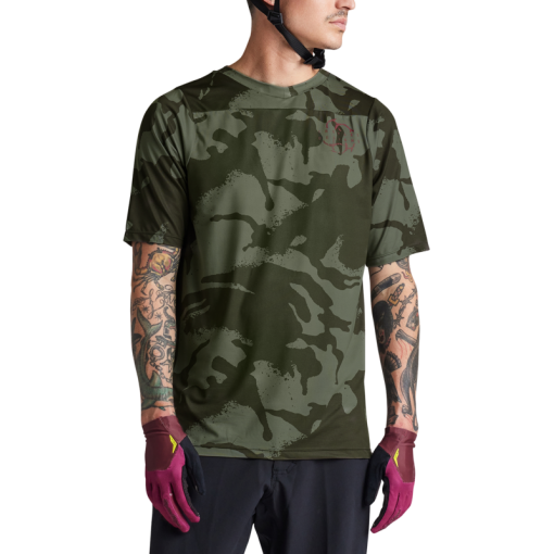 TLD Skyline Ss Jersey Shadow Camo Olive - Image 2