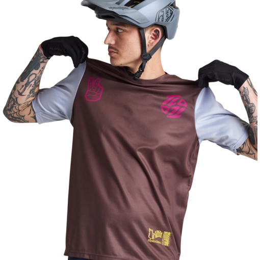 TLD Flowline Ss Jersey Flipped Chocolate - Image 2