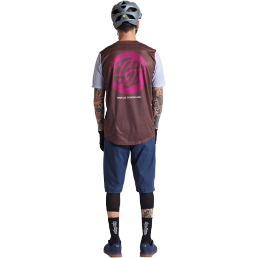 TLD Flowline Ss Jersey Flipped Chocolate - Image 3
