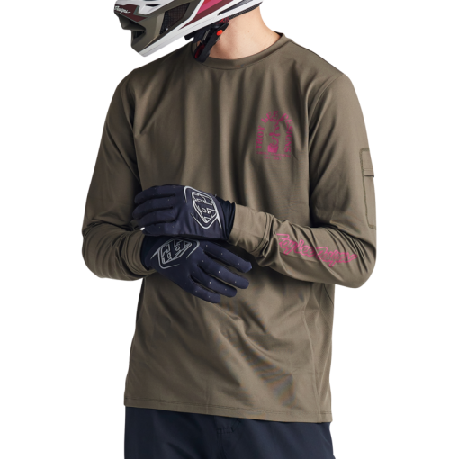 TLD Ruckus Ls Ride Tee Fangs Olive - Image 3