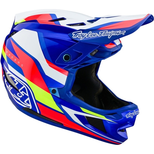 TLD D4 Composite Helmet Omega White / Blue - Image 2