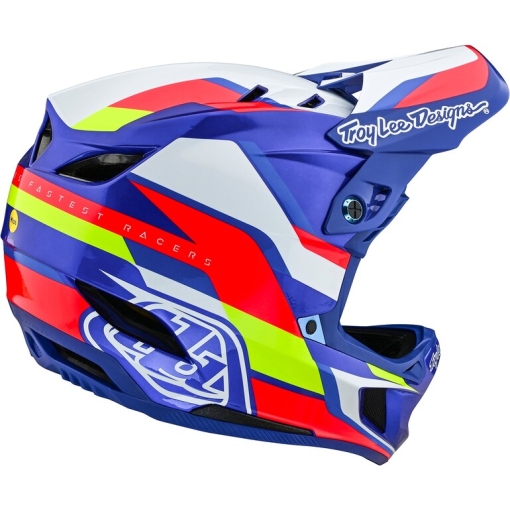 TLD D4 Composite Helmet Omega White / Blue - Image 3