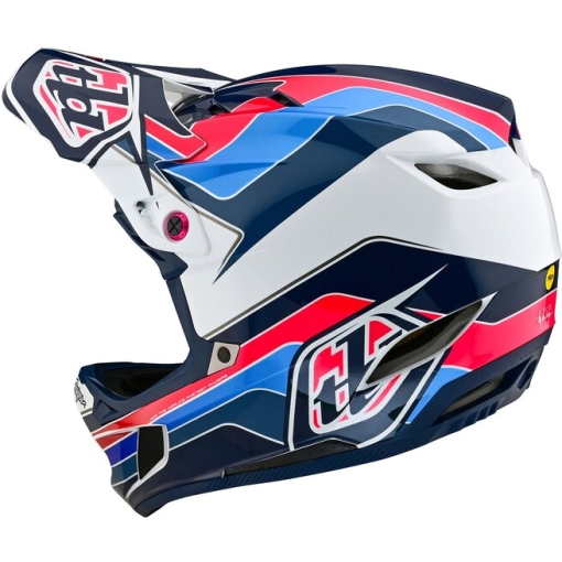 TLD D4 Polyacrylite Helmet Block Blue / White - Image 4