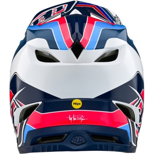 TLD D4 Polyacrylite Helmet Block Blue / White - Image 5