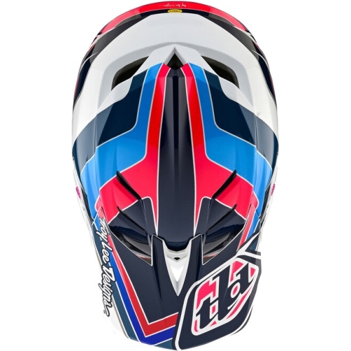 TLD D4 Polyacrylite Helmet Block Blue / White - Image 6