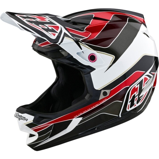 TLD D4 Polyacrylite Helmet Block Charcoal / Red