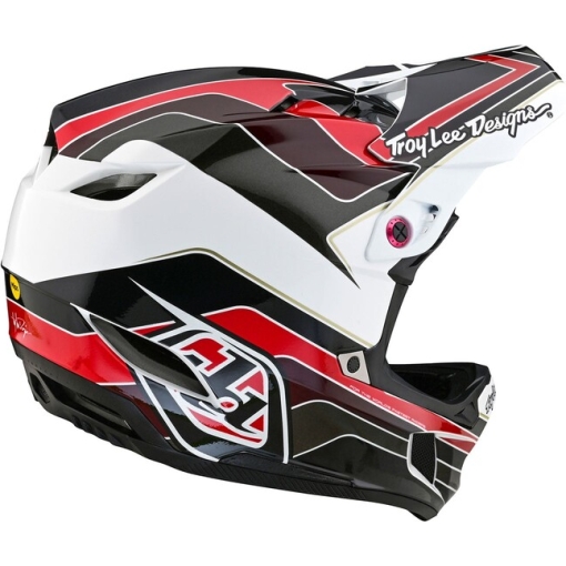 TLD D4 Polyacrylite Helmet Block Charcoal / Red - Image 3