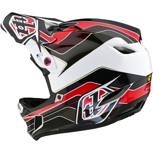 TLD D4 Polyacrylite Helmet Block Charcoal / Red - Image 4